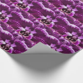 Papier Cadeau Enveloppe de cadeau pourpre d'orchidée (Coin)