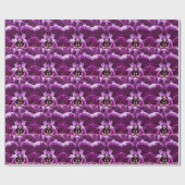 Papier Cadeau Enveloppe de cadeau pourpre d'orchidée (Plat)