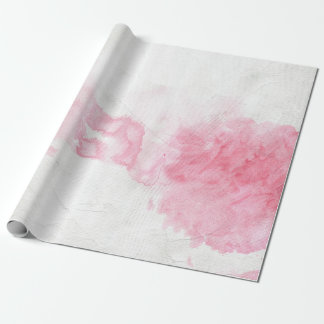Papier Cadeau Enveloppe de cadeau rose d'aquarelle