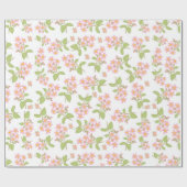 Papier Cadeau Enveloppe de cadeau rose de fleurs de cerisier de (Plat)