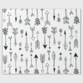 Papier Cadeau Enveloppe de cadeau tribale tirée par la main de (Plat)