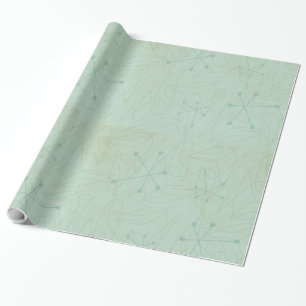 Papier Cadeau Enveloppe de cadeau vintage d'ère atomique des