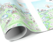 Papier Cadeau Enveloppe de cadeaux de départ (Coin rond)