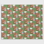 Papier Cadeau Enveloppe de fête de vacances de pain d'épice de (Plat)