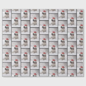 Papier Cadeau Enveloppe de Noël St Bernard (Plat)