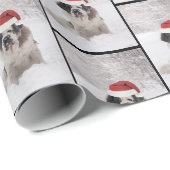Papier Cadeau Enveloppe de Noël St Bernard (Coin rond)