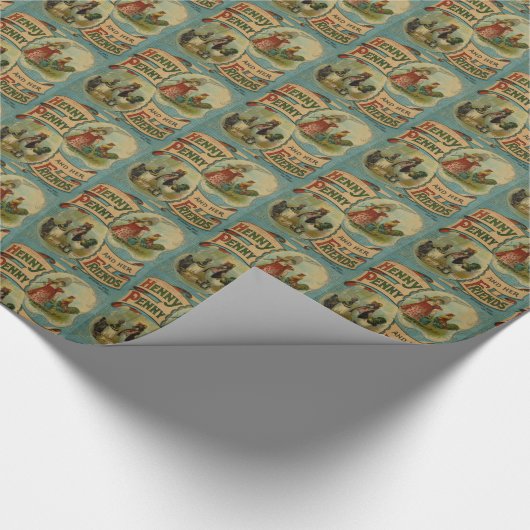 Papier Cadeau Enveloppe de partie carrelée par amoureux des (Coin)