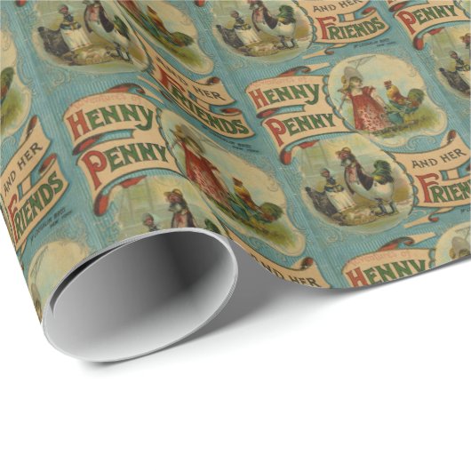 Papier Cadeau Enveloppe de partie carrelée par amoureux des (Coin rond)