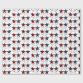 Papier Cadeau Enveloppe de partie carrelée par étoiles (Plat)