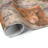 Papier Cadeau Enveloppe des montagnes de vache (Coin rond)