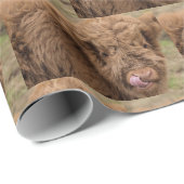 Papier Cadeau Enveloppe des montagnes de vache (Coin rond)