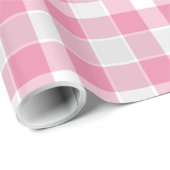 Papier Cadeau Enveloppé en rose (Coin rond)