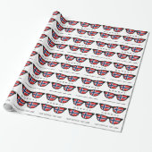 Papier Cadeau Enveloppe faite sur commande des textes de nuances (Déroulé)
