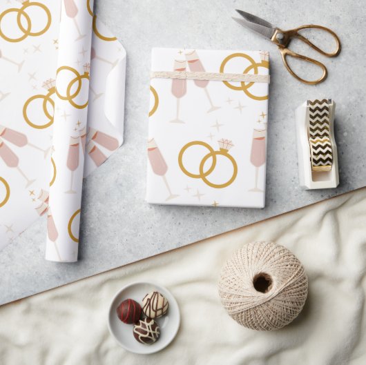 Papier Cadeau Enveloppe Mariage Fête des mariées  Cercles de Cha (Artisanat)