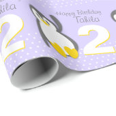 Papier Cadeau Enveloppe mignonne de motif d'anniversaire de (Coin rond)