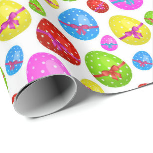 Papier Cadeau Enveloppe mignonne de partie de motif d'oeufs de