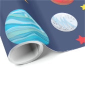 Papier Cadeau Enveloppe motif Fun Space (Coin rond)