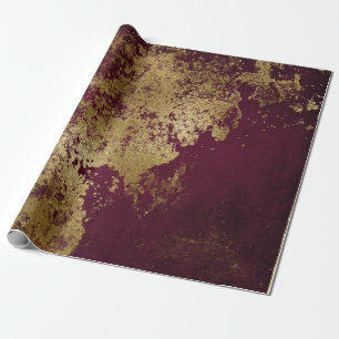Papier Cadeau Enveloppe rouge affligée de rouille de Bourgogne