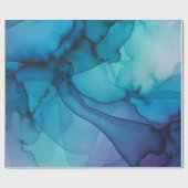 Papier Cadeau Enveloppement Abstrait de l'aquarelle (Plat)