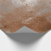 Papier Cadeau Enveloppement Brown de rouille argenté (Coin)