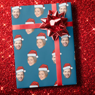Papier Cadeau Enveloppement cadeau de Noël personnalisé avec cha