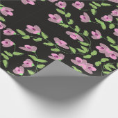 Papier Cadeau Enveloppement Cadeau Super Doux En Noir Et Rose (Coin)