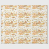 Papier Cadeau Enveloppement d'Anniversaire Papier-Joyeux Anniver (Plat)