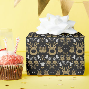 Papier Cadeau Enveloppement de Noël Elf