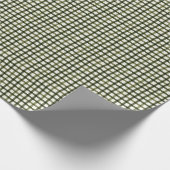 Papier Cadeau Enveloppement de Noël moderne En vichy vert (Coin)