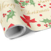 Papier Cadeau Enveloppement décoratif de Noël (Coin rond)