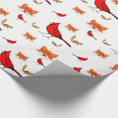 Papier Cadeau Enveloppement des oiseaux en papier (Coin)