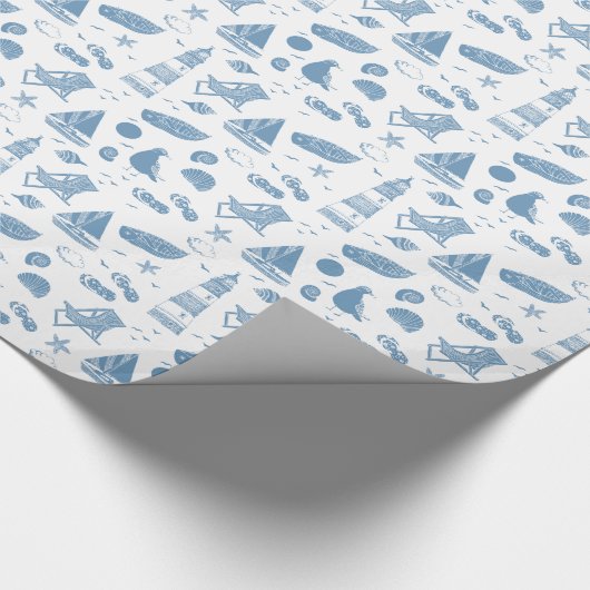 Papier Cadeau Enveloppement du thème Paper-Beach (Coin)