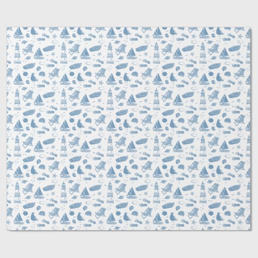 Papier Cadeau Enveloppement du thème Paper-Beach (Plat)