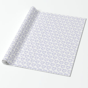 Papier Cadeau Enveloppement motif en pierre bleue