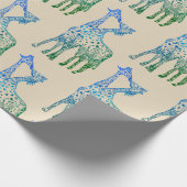 Papier Cadeau Enveloppement Papier Giraffes Art (Coin)