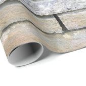 Papier Cadeau Enveloppement papier pierre mur amusant (Coin rond)