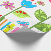 Papier Cadeau Envelopper des fleurs de papier pour elle (Coin)