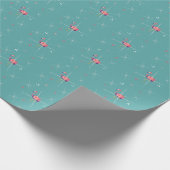 Papier Cadeau Envelopper Flamant rose papier Coucher de soleil É (Coin)