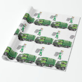 Papier Cadeau Envelopper le papier Garbage Man (Déroulé)