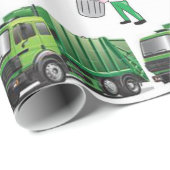 Papier Cadeau Envelopper le papier Garbage Man (Coin rond)