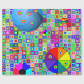 Papier Cadeau Envelopper les cercles de papier (Plat)