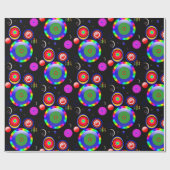 Papier Cadeau Envelopper les cercles de papier (Plat)