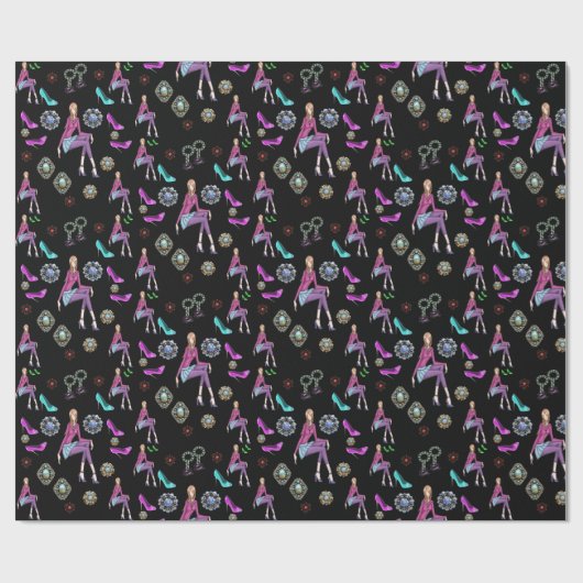 Papier Cadeau Envelopper les chaussures en papier (Plat)