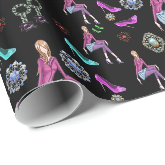 Papier Cadeau Envelopper les chaussures en papier (Coin rond)