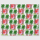 Papier Cadeau Envelopper les cochons en papier (Plat)