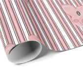 Papier Cadeau Envelopper les cochons en papier (Coin rond)