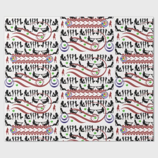 Papier Cadeau Envelopper les femmes en papier (Plat)