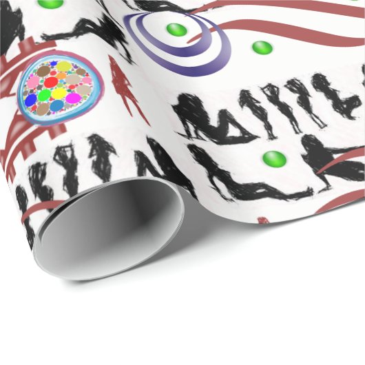 Papier Cadeau Envelopper les femmes en papier (Coin rond)