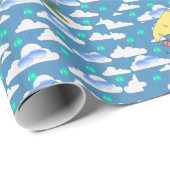 Papier Cadeau Envelopper les nuages de papier (Coin rond)