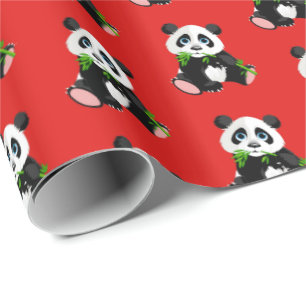Papier Cadeau Envelopper l'ours Papier-Panda